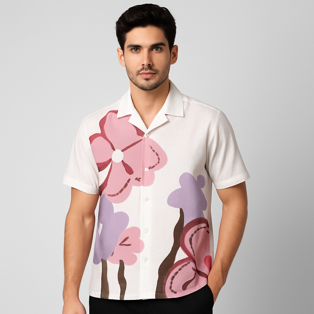 Digital Printed&nbsp  Shirts — AI Model Front