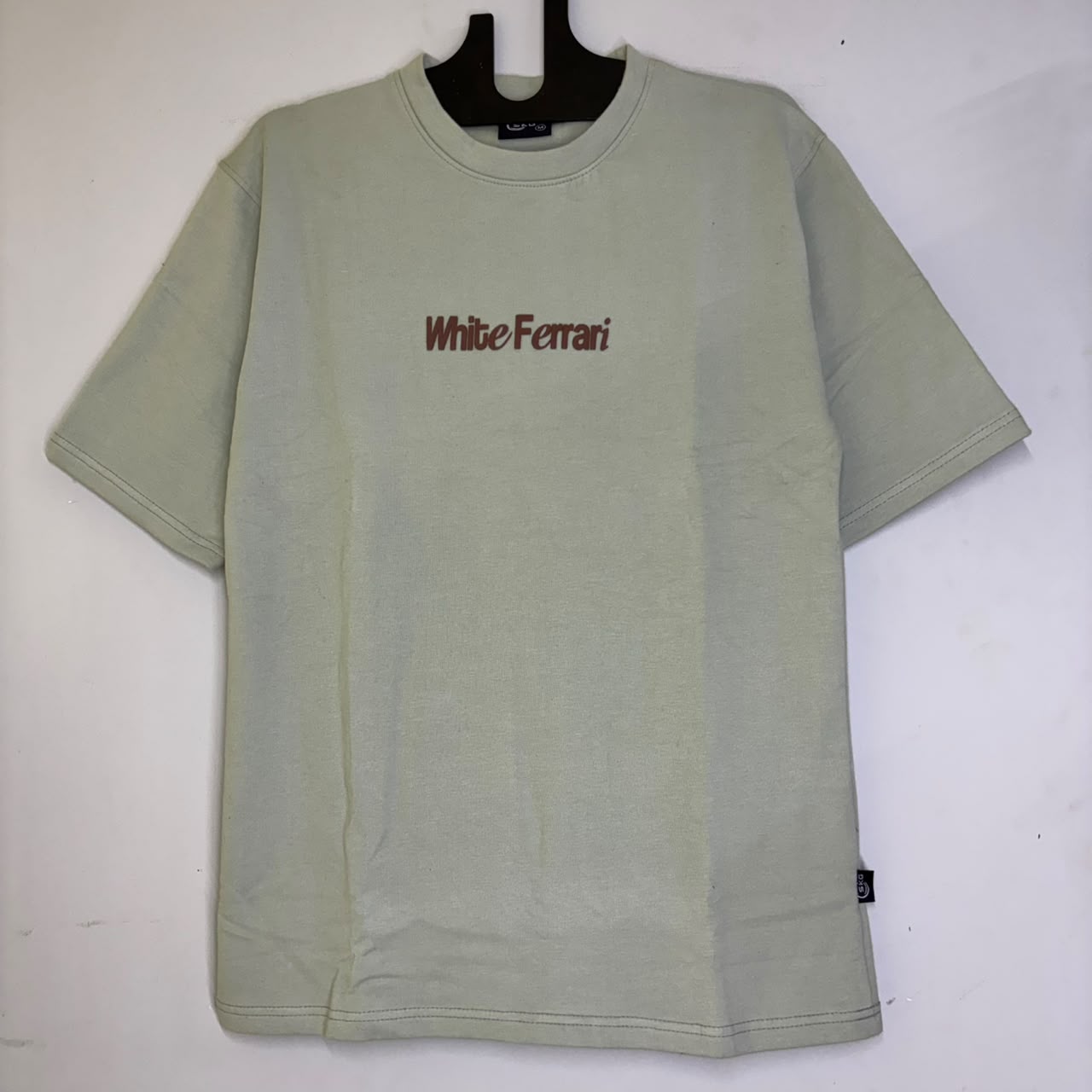 White Ferrari Dropshoulder T-shir