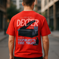 Dexter Tonight's The Night Tee — Model Back View