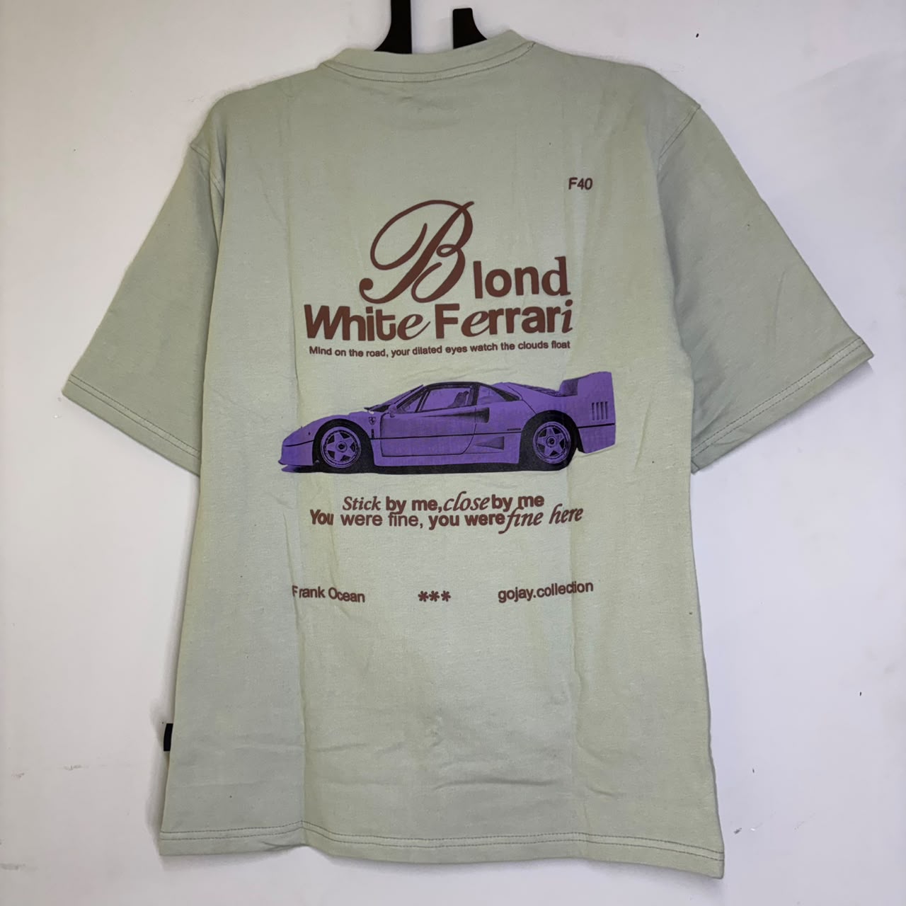 White Ferrari Dropshoulder T-shir