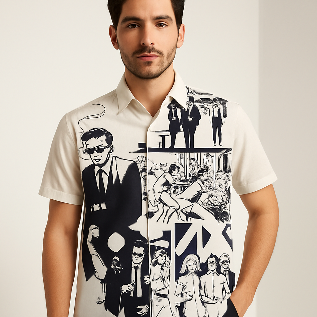 Digital Printed&nbsp  Shirts — AI Model Front