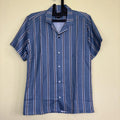 Classic Blue Stripe Camp Shirt — Original Front