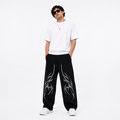 Casual Look Tribal Print Baggy Track D1
