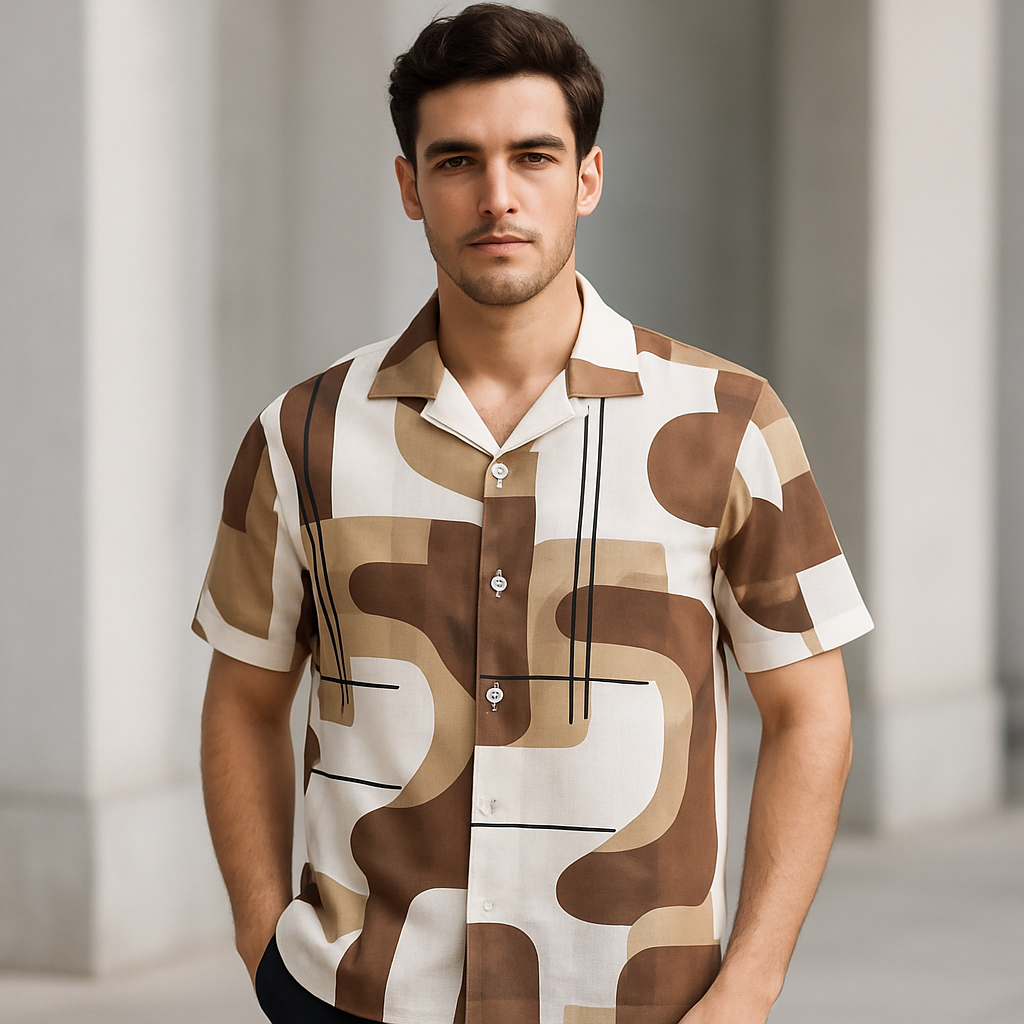 Digital Printed&nbsp  Shirts — AI Model Front