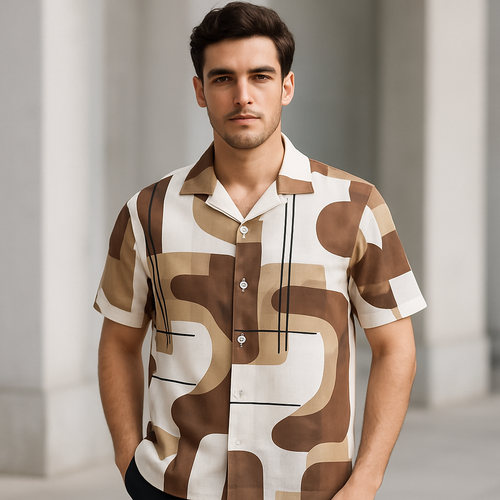 Digital Printed&nbsp  Shirts — AI Model Front