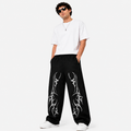 Casual Look Tribal Print Baggy Track D6