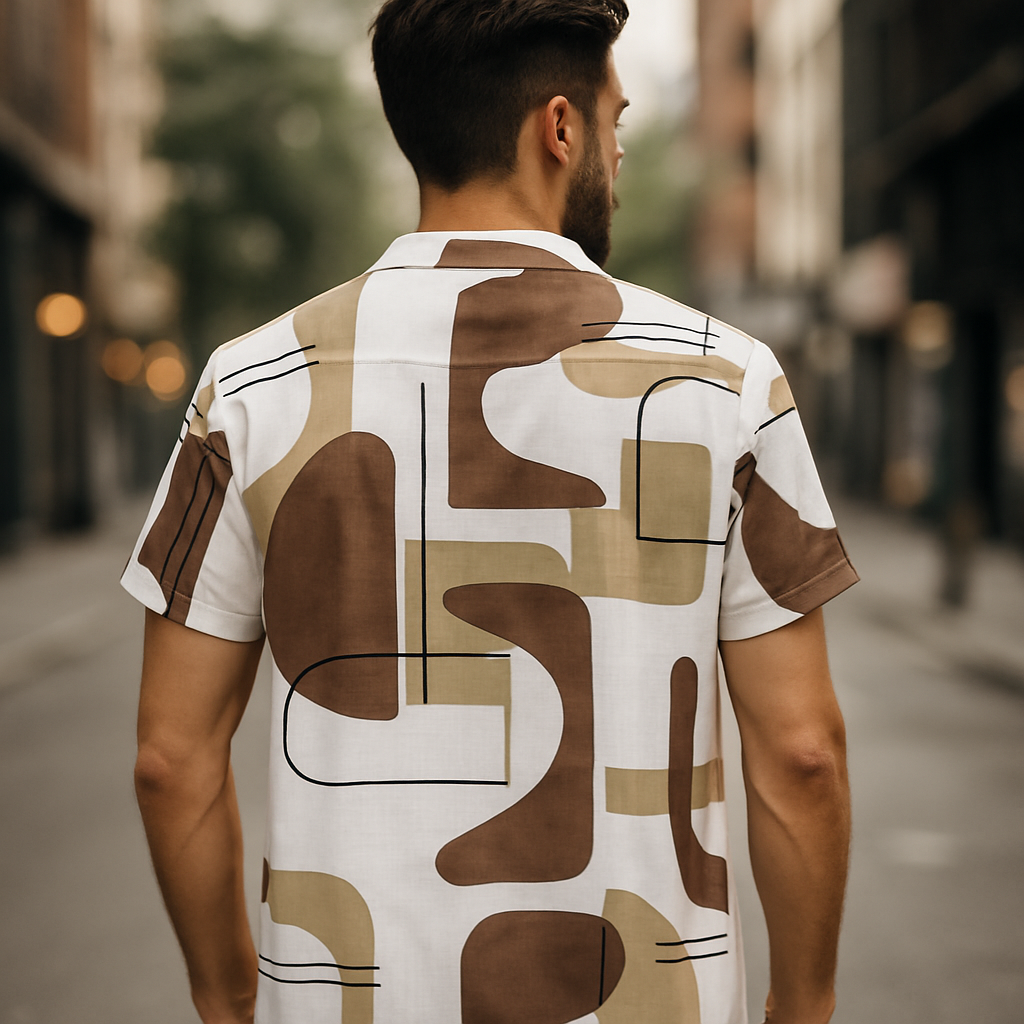 Digital Printed&nbsp  Shirts — AI Model Back