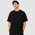 Plain Black Oversized Dropshoulder T-Shirt&nbsp;